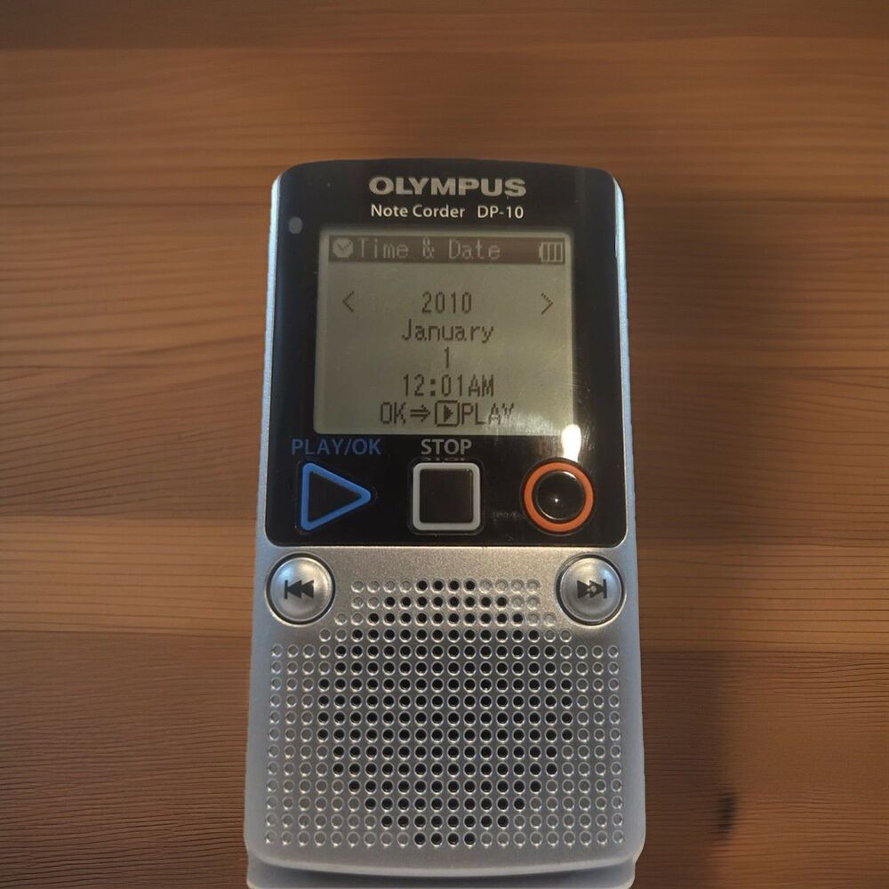 Olympus Note Corder DP-10 Digital Voice Recorder Handheld Speaker TESTED